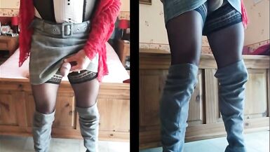 I think of your cock and jerk off to cum - 12 image