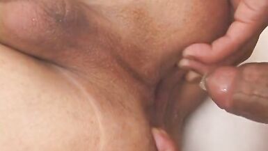 Horny tranny getting fucked hard as she sucks a dick in thre - 15 image