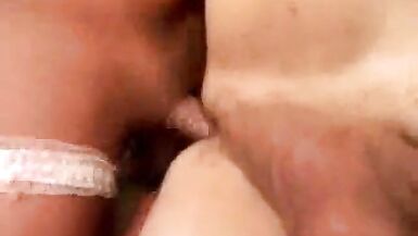 Hardcore with a sweet milf TS in lingerie - 12 image