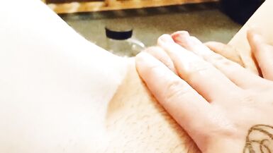 FTM Roughs up own boypussy. Wet swollen clit. Great audio. - 7 image