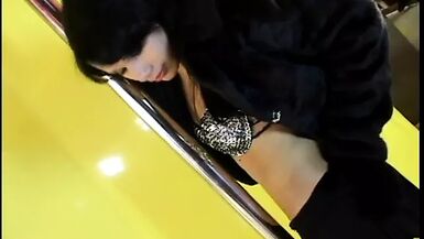 Beautiful tranny with raven hair and her Brazilian boyfriend - 1 image