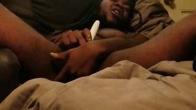 King Karleone cums again. Ebony FTM - 11 image