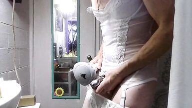tranny sissy anal chastity cage orgasm squirts - 14 image
