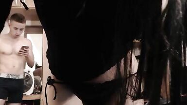 Big cock latin TS fucking with her boy - 4 image