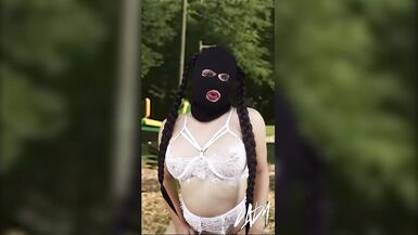 BEAUTIFUL HORNY SHEMALE REALLY LOVES PLAYING HER BIG CLIT - 12 image