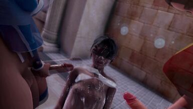 Futas Katara and Azula fuck a male [2Futa x Male] - 6 image