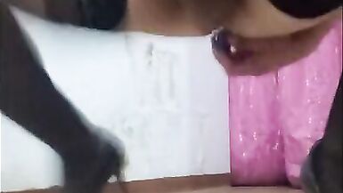 Crossdresser plays with her ass, masturbate herself and fun - 7 image