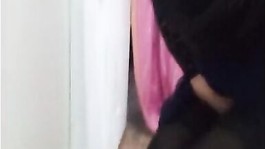 Colombian crossdresser walks and plays with dildo in her ass - 4 image