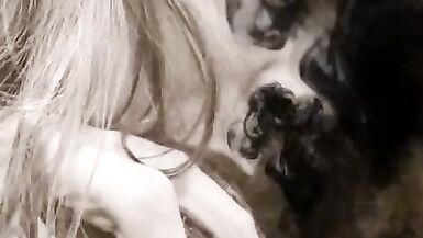 Clouded Discreet Public Sucking of a Black Penis - 2 image