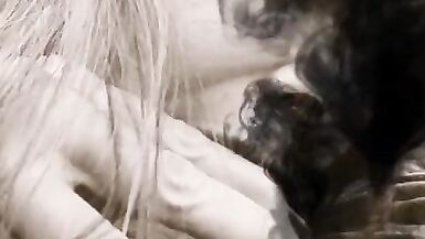 Clouded Discreet Public Sucking of a Black Penis - 4 image