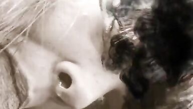 Clouded Discreet Public Sucking of a Black Penis