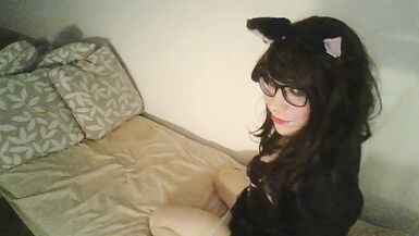 Sissy slut jenny playing with dick on cam for you - 9 image