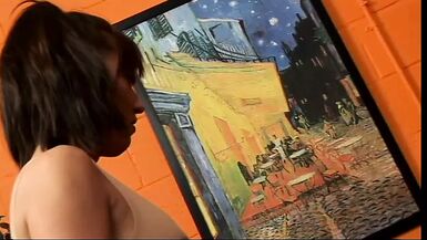 Tranny and Mistress teases and dominates cute chick - 1 image