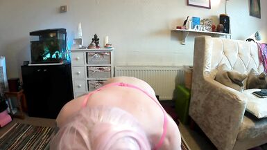 Sissy Misty loves to rub herself and bounce on her rubber yoga ball - 7 image