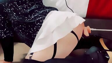 PAWSissy Struggles with Dildo and Fuck Machine - 10 image