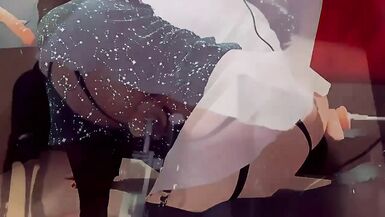 PAWSissy Struggles with Dildo and Fuck Machine - 8 image