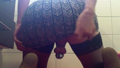 Sissy solo anal play and gape - 1 image