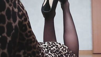 Sexy Leopard dress and high heels from Giaro - 5 image