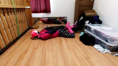 Sissy Maids Armbinder Hogtie - 1 image