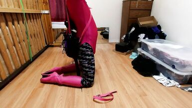 Sissy Maids Armbinder Hogtie - 3 image