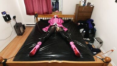 Sissy Maids Bed Bondage - 9 image
