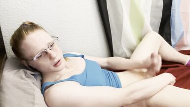 Agender Slut Having a Good Time With a Dildo