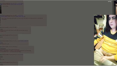 Straight guy jacks off to some trans and femboys vids making a mess on his desktop and shorts - 12 image