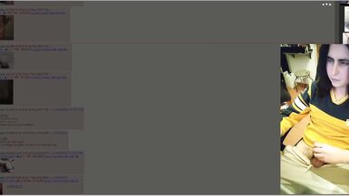 Straight guy jacks off to some trans and femboys vids making a mess on his desktop and shorts - 9 image