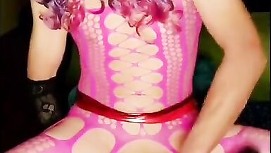 Pink suit red mini - 11 image