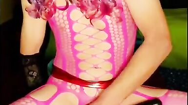 Pink suit red mini - 13 image