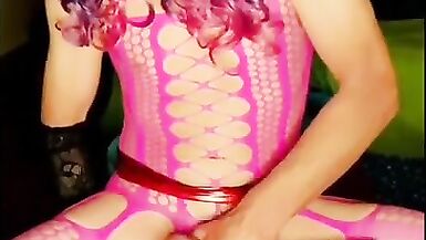 Pink suit red mini - 15 image