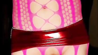 Pink suit red mini - 7 image