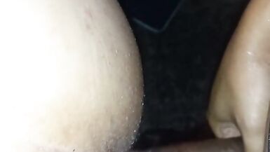 Chubby bottom guy fucked by Top Tranny in Adult Theater - 12 image