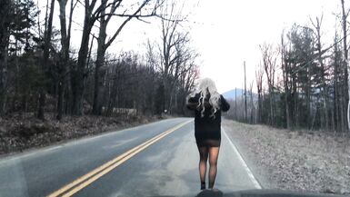 Daring walk in my slutty short dress + high heels gets me tied up ... - 4 image