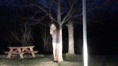 Daring walk in my slutty short dress + high heels gets me tied up ... - 6 image