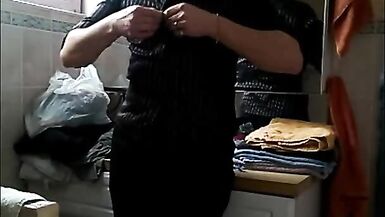 patty crossdresser Teeth brush as dildo in ass - 10 image