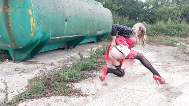 Tranny Milk Maid Making Deliveries - 3 image