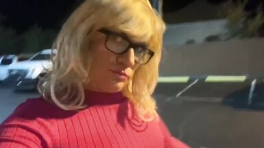 HOT PANTS SHORT SHORTS SLUT PUBLIC DISPLAY SEXY ASS LONG LEGS SISSY CD - 9 image