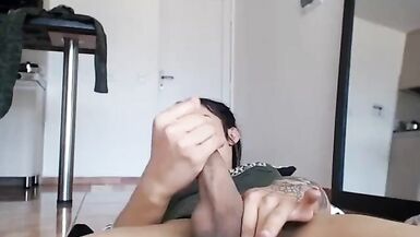 Shemale cumming and pissing 1 - 9 image