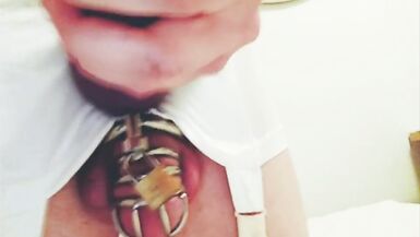 Erika Oak Cums In Chastity From Her Vibrator - 13 image