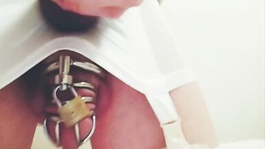 Erika Oak Cums In Chastity From Her Vibrator - 14 image