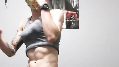 shy workout sissy gives you free bulge show - 4 image