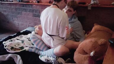 Aggressively riding my cute puppy - 2 image