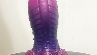 Bad Dragon stretches my ass pussy