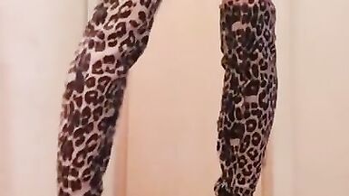 Stripping and playing in Tiger dress and boots - 7 image