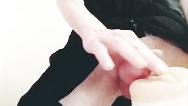 Erika Oak Creams Fleshlight With Her Big Girlcock - 15 image