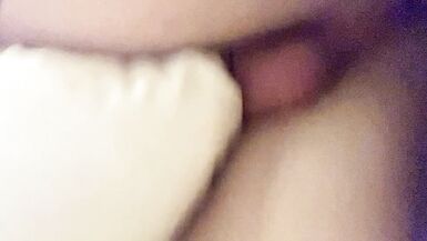 Tiny Blonde Tranny shows off her skills on camera. - 11 image