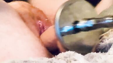 Horny FTM Creams on Fuck Machine - 8 image