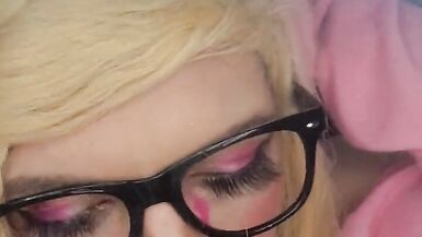 Cute Sissy Puts in Some Some Serious Deep Throat Training - 9 image