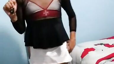 Joselynne Cd In Stockings And Tight Skirt Nurse Horny - 8 image